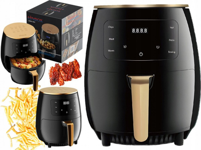 Fritezë ajri Linbox Air Fryer 4.5L, 1400W, e kuqe