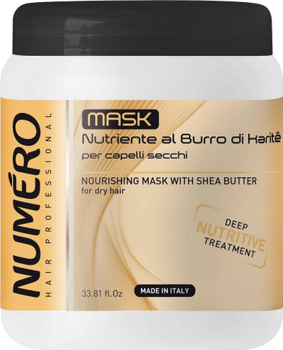 Maskë për flokë Numero ushqyese me gjalp shea, 1000ml