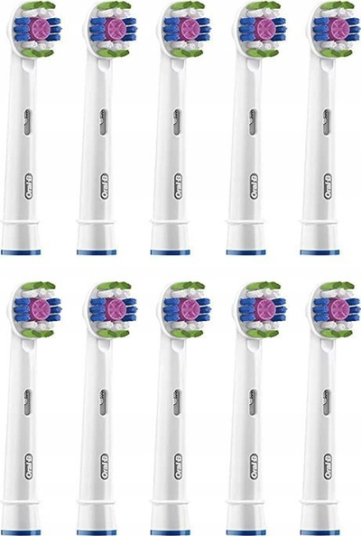 Kokë furçe elektrike Oral B 3D White, CleanMaximiser, paketim 10 copë, e bardhë
