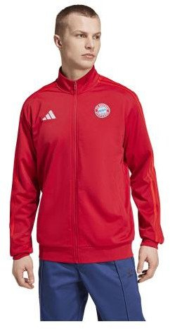 Bluzë sportive Adidas Bayern Munich DNA TT M IT4154, material poliestër, me zinxhir, e kuqe