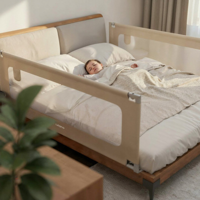 Barierë mbrojtëse krevati Aptel Cover 44, 140 cm, për fëmijë, bezhë