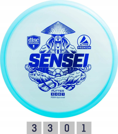 Golf disk Discmania Active Premium Sensei, 167 g, plastikë e tejdukshme, shumëngjyrësh