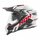 Helmetë moto DUAL NOX N312 Vapor, vizier dielli, XXL, e kuqe