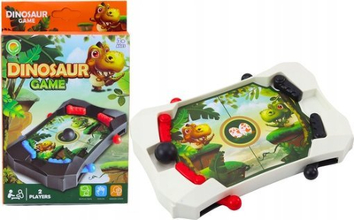 Loja arcade LEAN TOYS Mini Game Dinosaur Ball, e vogël, e bardhë