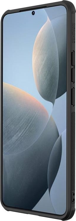 Kapak telefoni Nillkin Frosted Shield Pro për Xiaomi Poco F6 Pro, TPU dhe plastike e fortë, i zi