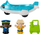 Set loje Fisher-Price Little People Everyday Adventures Airport, aeroplan lodër, 3 pjesë, shumëngjyrësh