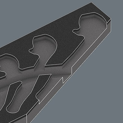 Set çelësa t’rregullueshëm Wera 6004 Joker FOAM INSERT, 5 copë, deri 24 mm