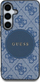 Kapak telefoni Guess 4G Round Patch Classic Logo MagSafe për Samsung Galaxy S25, blu