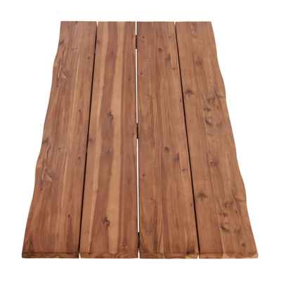 Taban tavoline HM6303.01, dru akacie masive, 200x100x3.5cm, ngjyrë natyrale