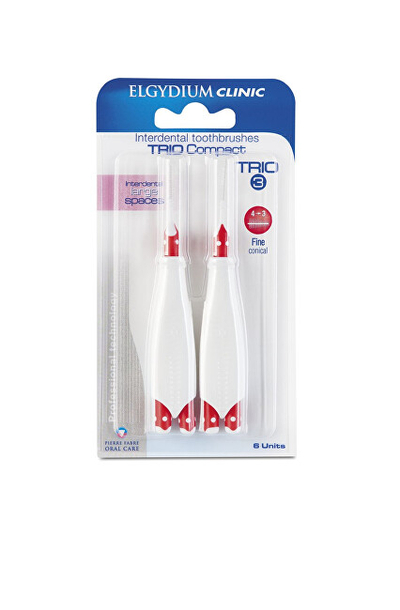 Furça interdentale Elgydium Trio Compact 3 (4-3 mm), 6 copë