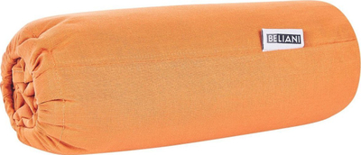 Çarçaf fitted JANBU Bellani, pambuk, 90 x 200 cm, portokalli