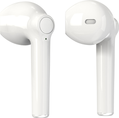 Kufje wireless Denver TWE-39W, Bluetooth 5.0, me kuti karikimi, ngjyrë e bardhë