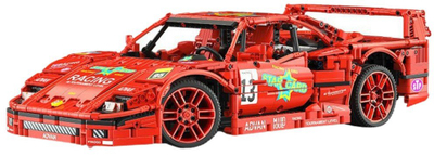 Blloqe ndërtimi LEAN Toys Sports Racing Car, 2688 copa, shkalla 1:10, e kuqe