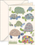 Kartolinë me zarf B6 Turtles, letër 200 g m², shumëngjyrëshe