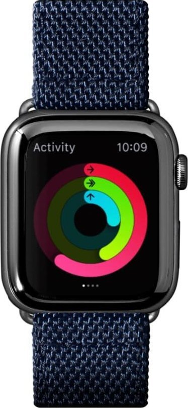 Rrip ore LAUT Apple Watch Technical 42/44, lëkurë edhe najlon, Indigo