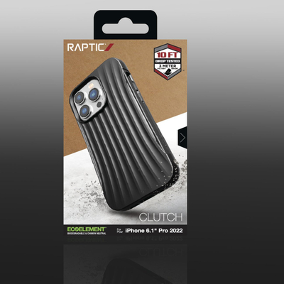 Mbulesë Raptic Clutch Case për iPhone 14 Pro, rri në rregull me MagSafe, e zezë