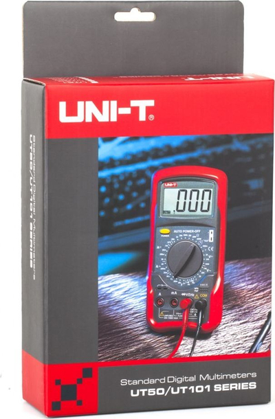 Multimetër universal Uni-T UT51, DC AC, ekran i madh, i kuq