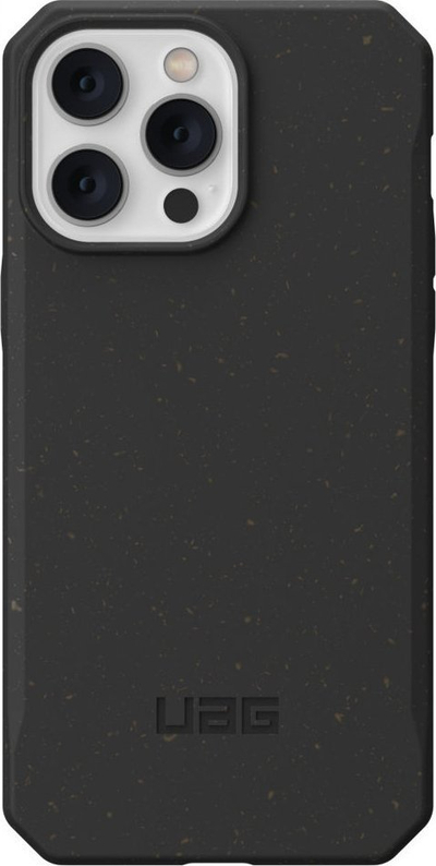 Maskë mbrojtëse UAG Outback Bio për iPhone 14 Pro Max 6.7", shum e hollë, miqësore me natyrën, e zezë