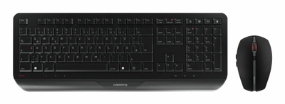 Set tastierë dhe maus CHERRY GENTIX DESKTOP, 2.4 GHz, 1000/2000 dpi, e zezë