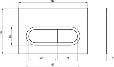 Копче за празнење Ravak Chrome X01455, пластика, бело