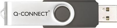 USB Q-CONNECT USB Flash Drive 16GB, USB 2.0, argjendtë e zi