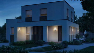 Aplik muri jashtë LED Steinel L 40 C, Bluetooth Mesh, dritë e ngrohtë, antracit