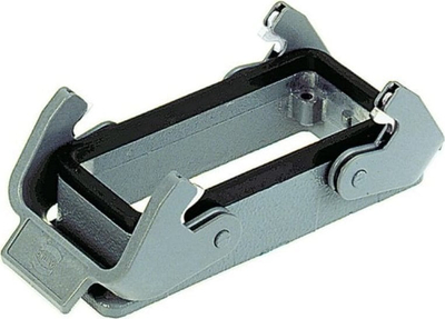 Bazë paneli konektori industrial Harting Han 10B 09 30 010 0301, 2 leva, gri