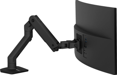 Krah monitori Ergotron HX Desk, deri 49", për tavolinë, i zi