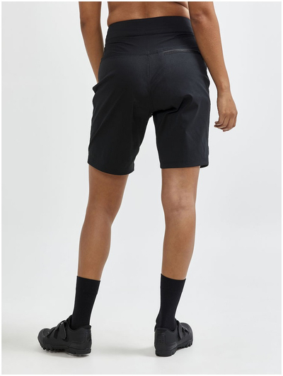 Pantallona çiklizmi Craft Core Offroad XT Padded, për goca, të zeza