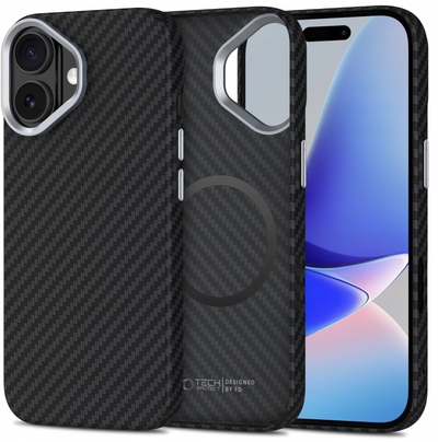 Kapak telefoni Tech-Protect Case Ion për iPhone 17, MagSafe, argjendtë