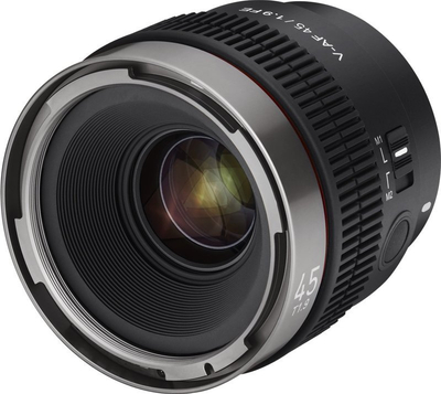 Lentë cine Samyang V-AF 45mm T1.9 FE, për Sony FE, e zezë