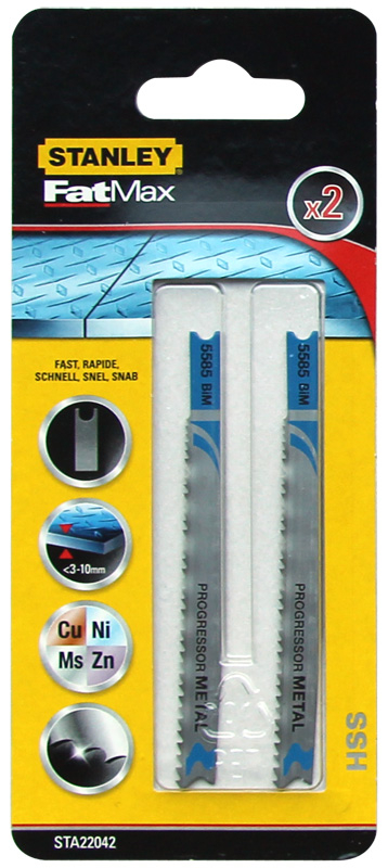 Tehe çeliku Stanley HSS91,.5x75mm, 2 copë