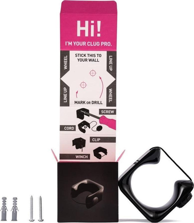 Mbajtëse muri biçiklete Hornit Clug Pro MTB XL, për goma 58–69 mm, deri 30 kg, e zezë