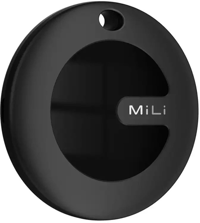 Gjetës sendesh MiLi MiTag, Bluetooth, Apple Find My edhe Google Find My Device, i zi