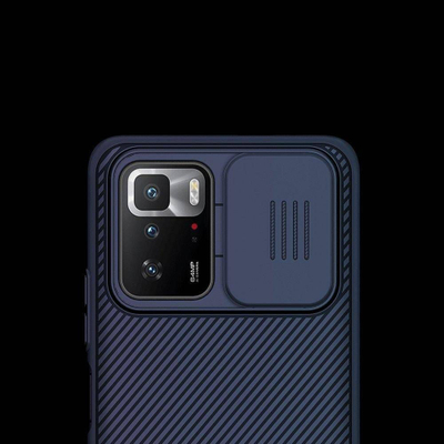 Mbrojtëse telefoni Nillkin CamShield për Xiaomi Redmi Note 10 Pro, me kapak kamere, antirrëshqitëse, e zezë
