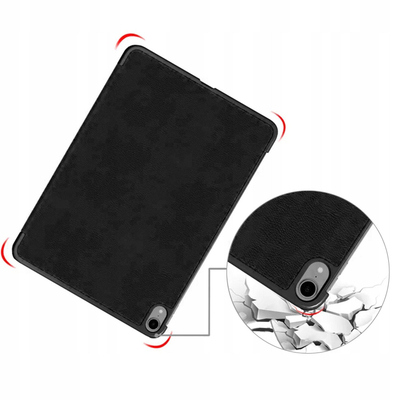 Kover smart për iPad Air 13 Gen 6 2024, për modelet A2898 A2903 A2904, i zi