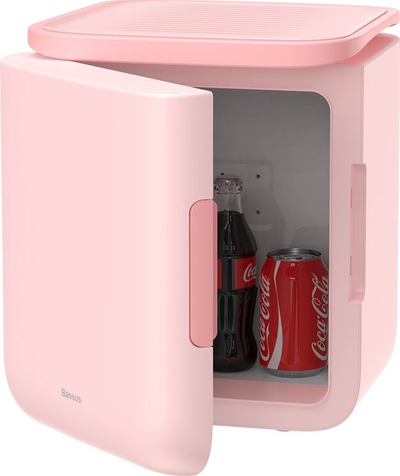 Frigorifer Baseus ACXBW-A04, 6.6 L, portativ, rozë