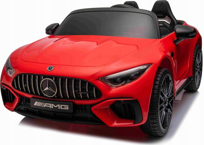 Makina elektrike për fëmijë Mercedes Benz AMG SL63, me telekomandë, me drita LED, e kuqe