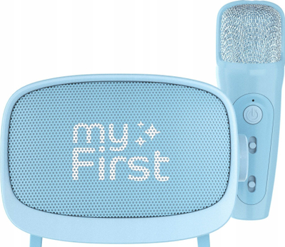 Детска караоке машина MyFirst, Bluetooth, со микрофон, сина