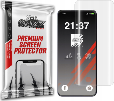 Fole mbrojtëse Hydrogel Grizz Hydrofilm për ZTE Blade V60, e gjithë sipërfaqja e ekranit, transparente