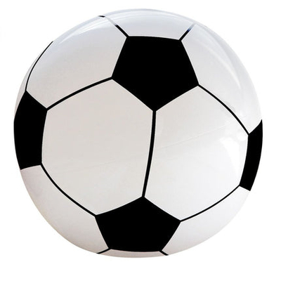 Top futbolli Milano Inflatable Football, PVC, 25 cm, bardh e zi