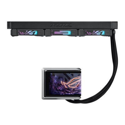 Ftohës uji CPU Asus ROG Ryuo IV 360 ARGB, 360mm, ARGB, i zi