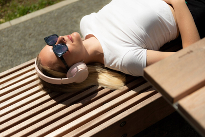 Kufje wireless on-ear Gogen HBTM45P, Bluetooth, 31 orë bateri, rozë