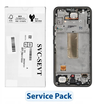 Ekran LCD Samsung Galaxy A34 5G A346B, Service Pack, silver