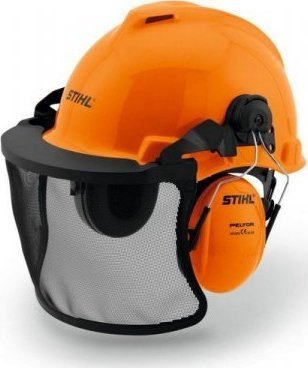 Helmetë mbrojtëse Stihl Function Universal, me vizier rrjete, me mbrojtëse veshi, portokalli