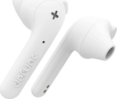 Kufje pa tela Defunc True Basic, in-ear, të bardha