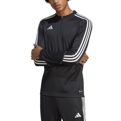 Bluzë sportive Adidas TIRO 23 Training Top HS3617, poliestër, për burra, e zezë