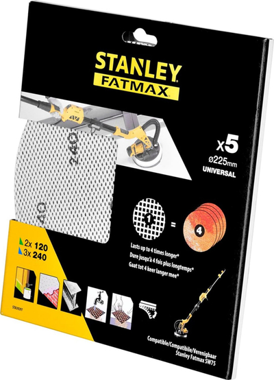 Fletë zmerile për mulli muri Stanley STA39297P, Ø225mm, komplet