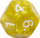Set zare RPG Q Workshop Pearl Light Yellow Rebel, efekt perle, 7 copë, e verdhë e çelët