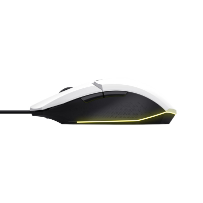 Maus TRUST GXT 109 FELOX, 6 butona 400 DPI, USB, i bardhë